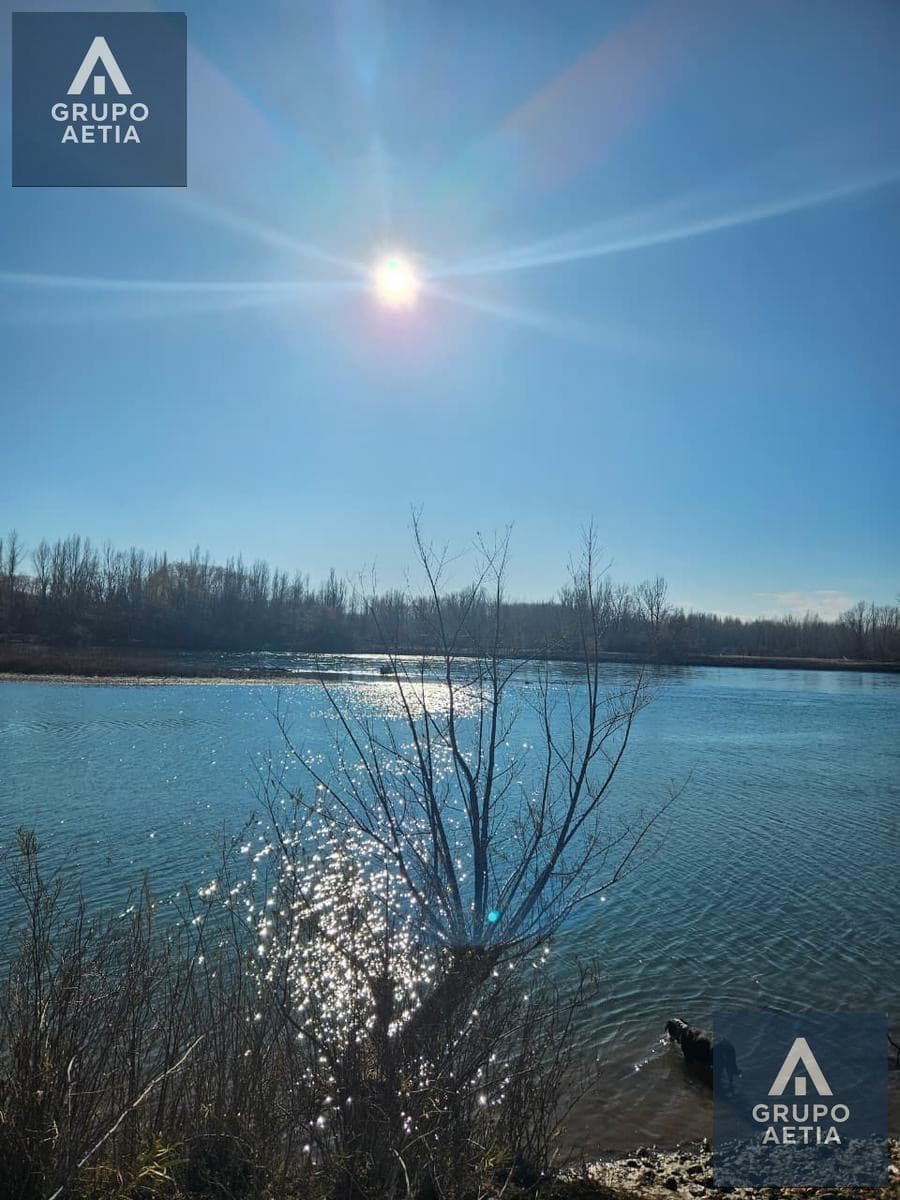 El agua quieta con el sol de invierno encima